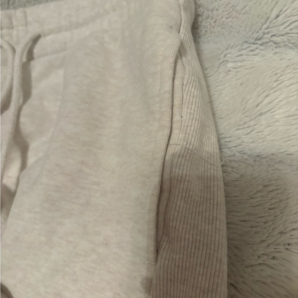 Beige Drawstring Shorts - Picture 2 of 4